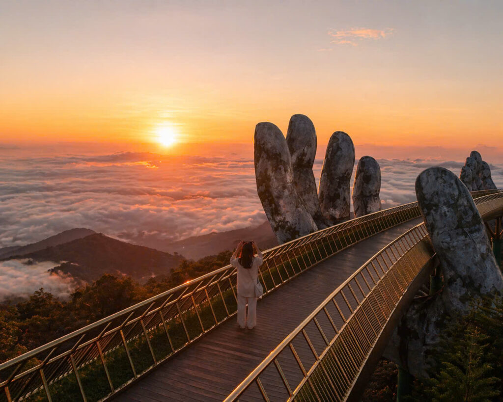 Touch the Clouds at Golden Bridge – Follow the Breeze of My Khe